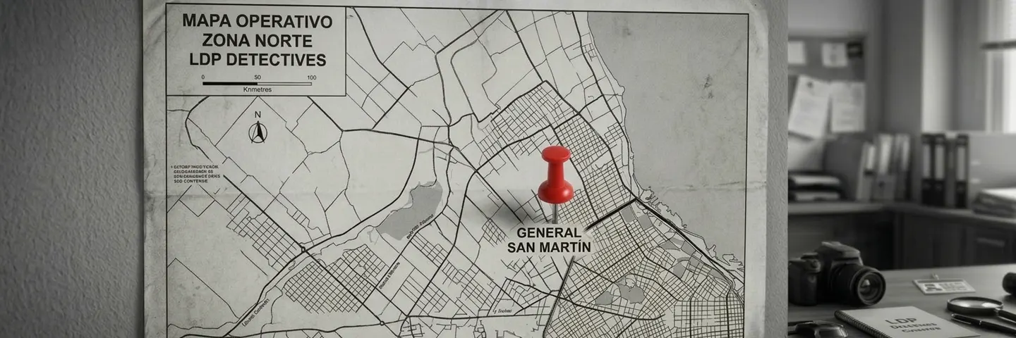 Zonas en las que trabaja un detective privado de Zona Norte del Gran Buenos Aires
